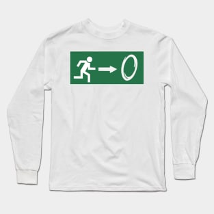 Portal Gaming Emergency Exit Long Sleeve T-Shirt